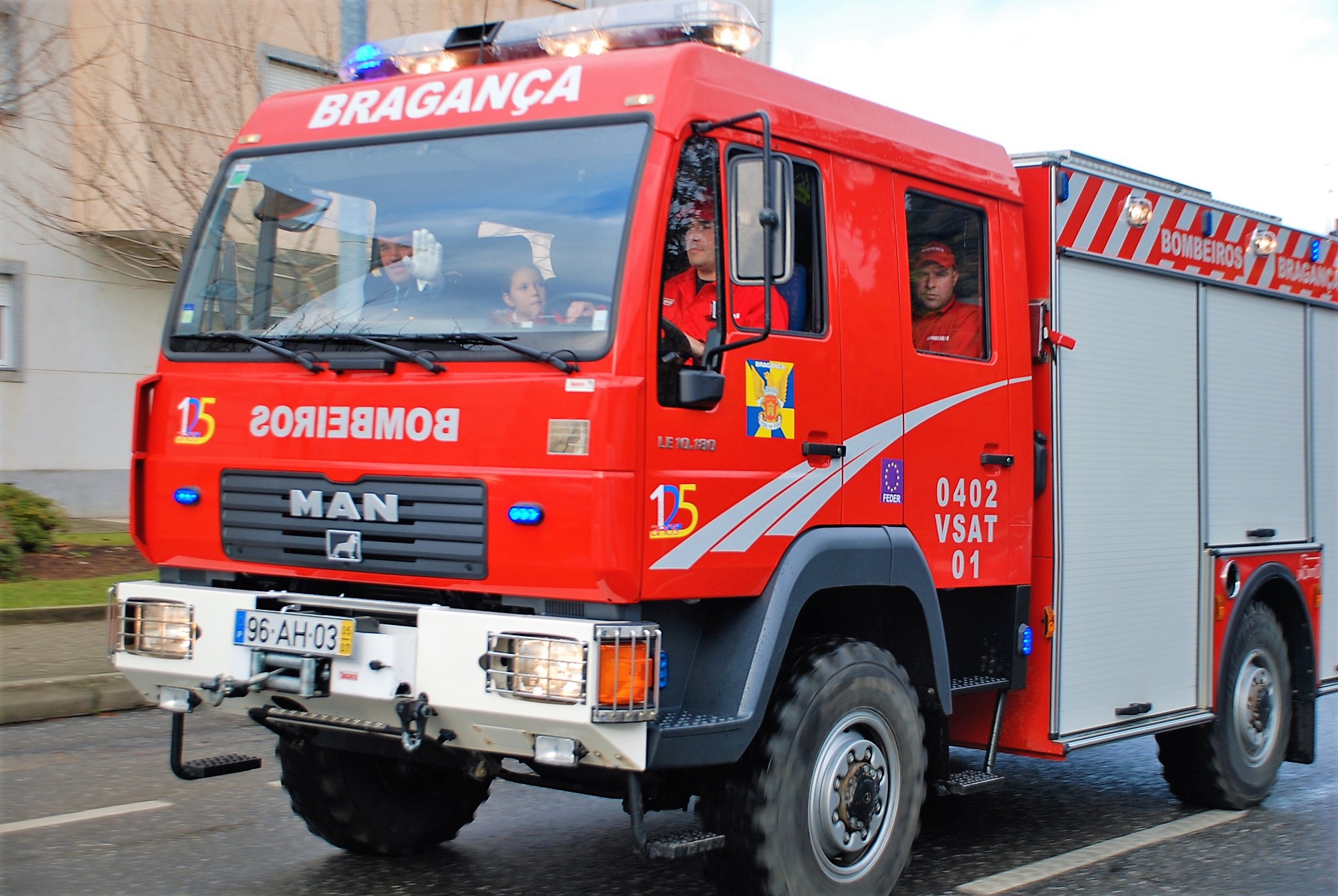  Bombeiros em dia de festa