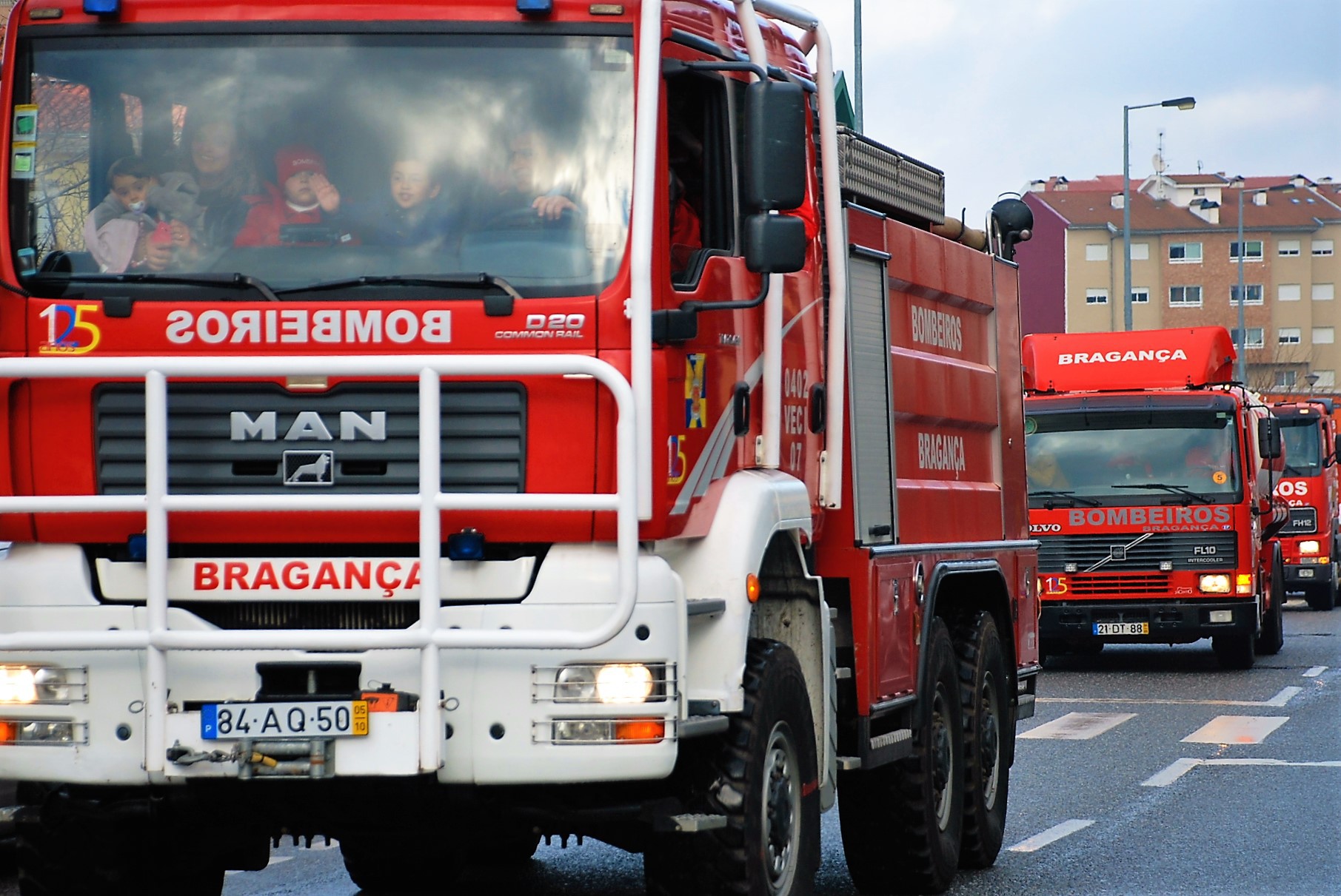  Bombeiros em dia de festa