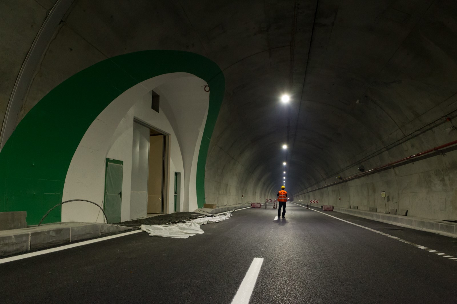  No interior do Túnel do Marão