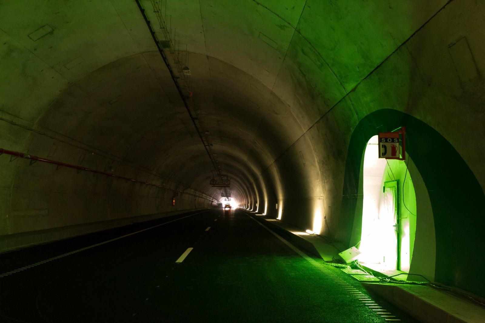  No interior do Túnel do Marão