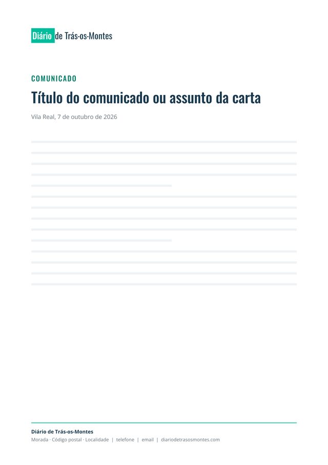 Papel timbrado em A4