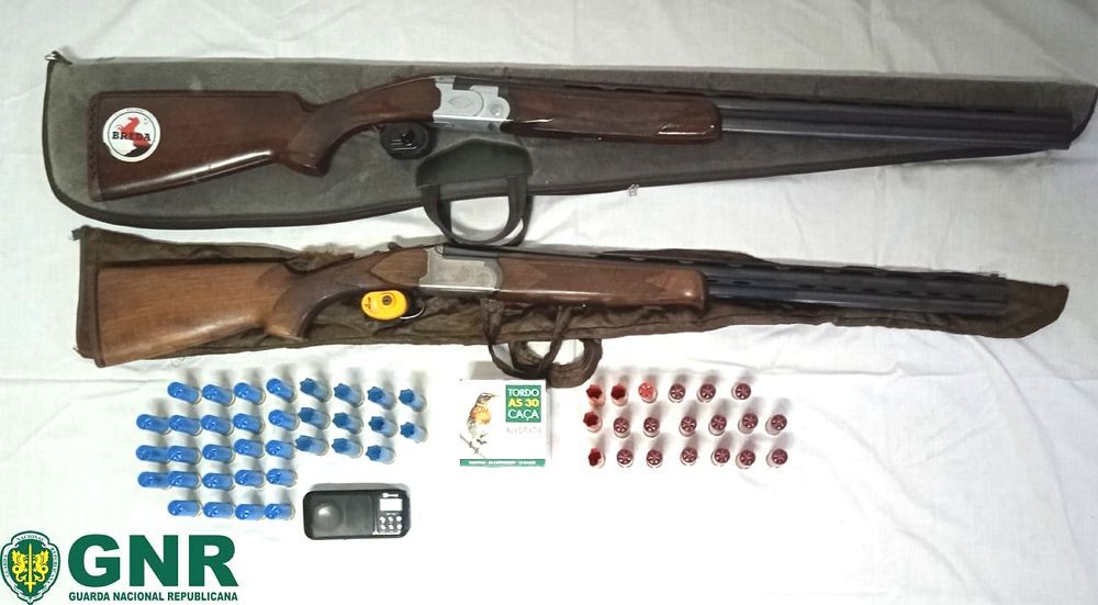 GNR deteve dois suspeitos de caça ilegal