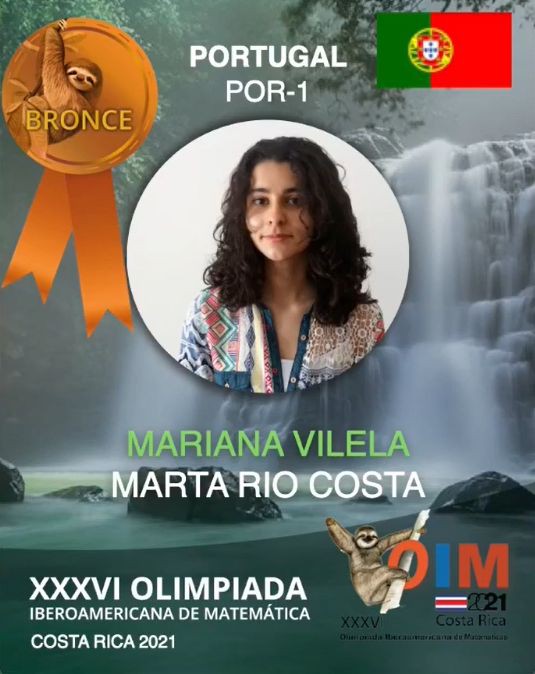 Aluna de Vila Real conquista medalha de bronze nas Olimpíadas de Matemática