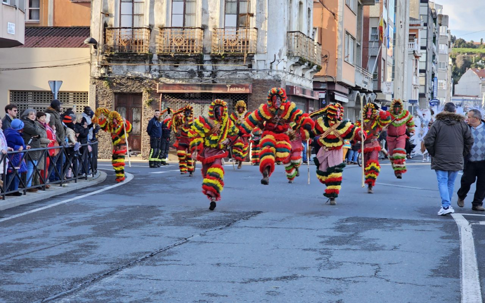 Caretos de Podence participação no “entroido” em Sada, Galiza