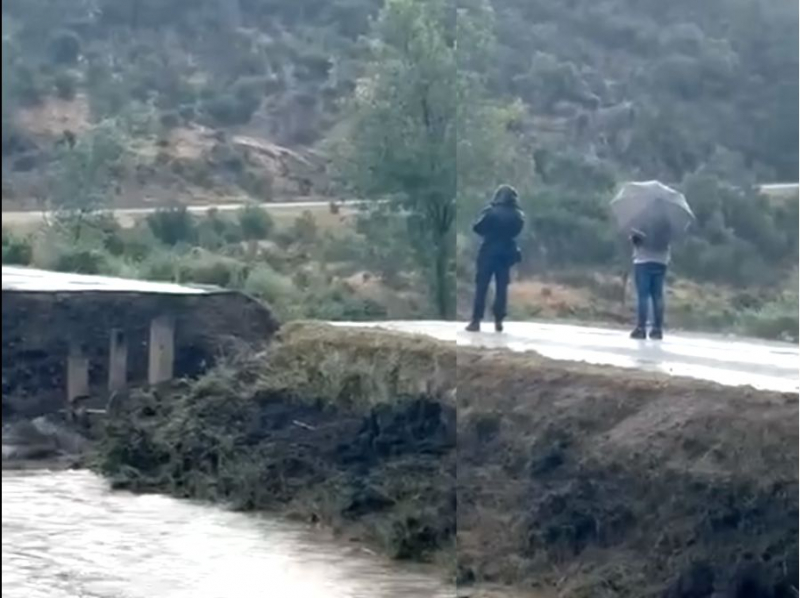 Mau tempo derruba ponte e afeta vinha no concelho de Murça