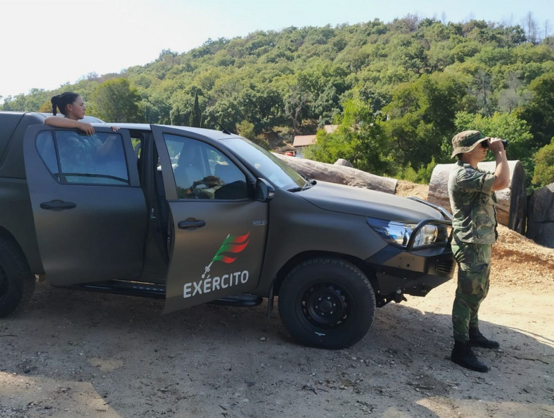 Militares do Exército protegem floresta em Boticas durante o verão