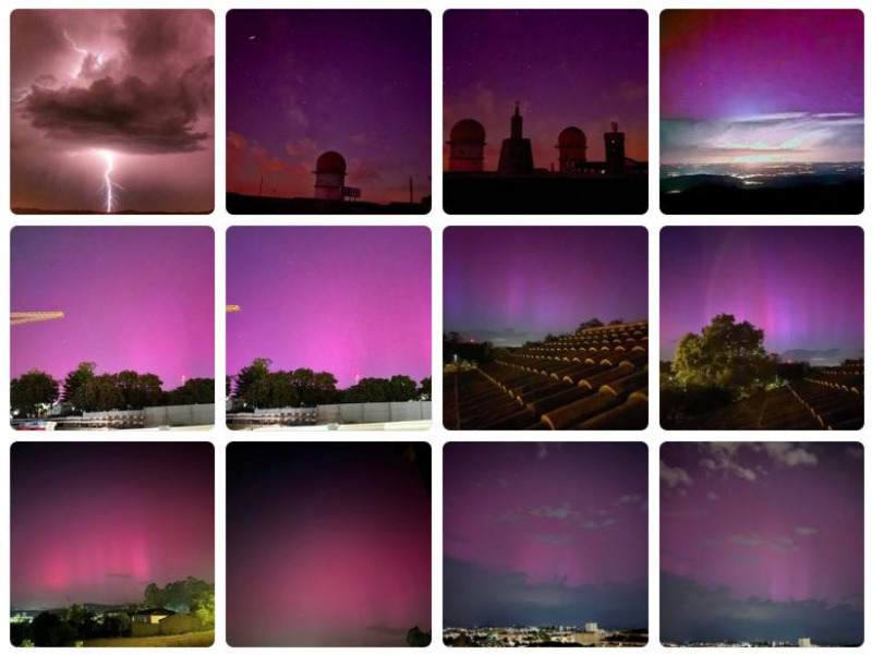 Auroras boreais visíveis nos céus de Trás-os-Montes