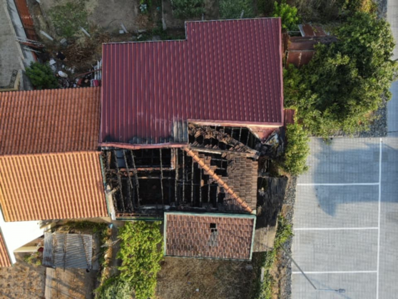 Incêndio destrói habituação e duas pessoas ficam desalojadas em Peso da Régua