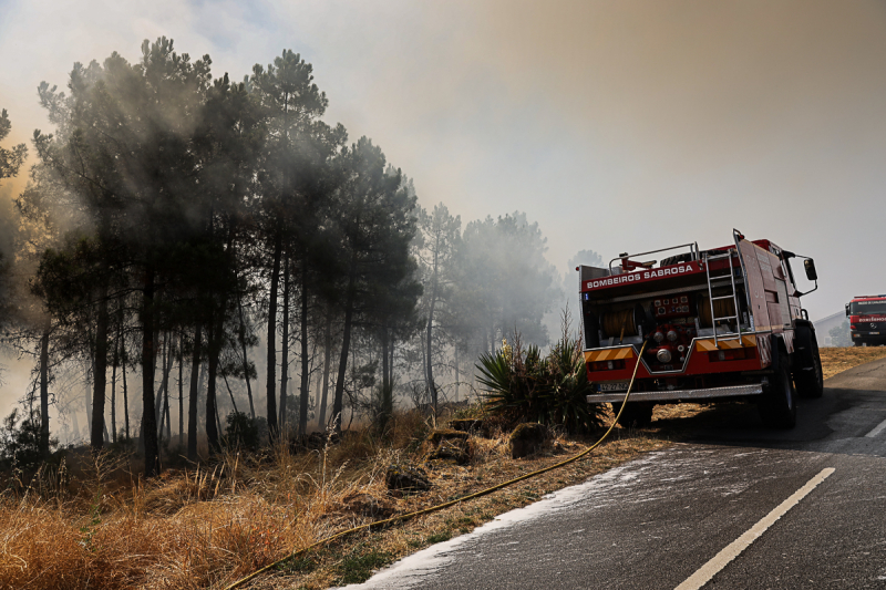 Seis meios aéros reforçam combate em Vila Real onde há uma frente ativa