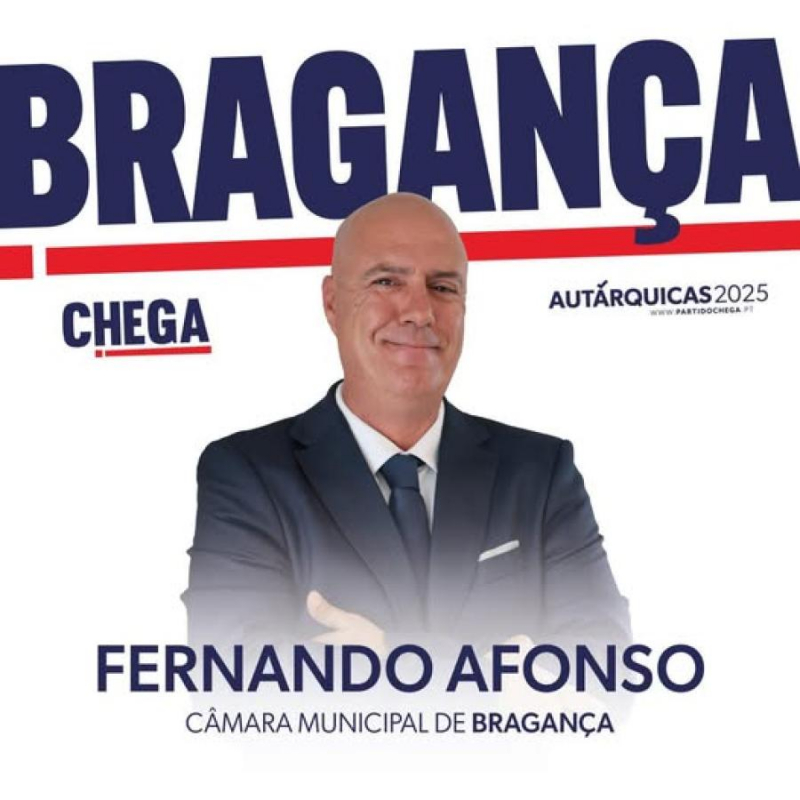 Fernando Afonso é candidato do Chega à Câmara de Bragança