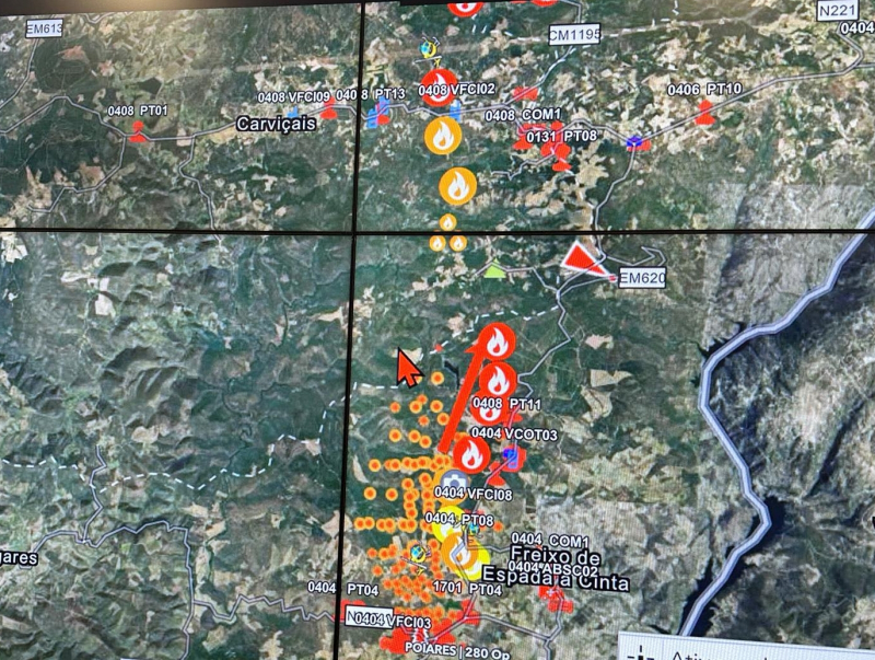 Mais de 200 operacionais em combate no Parque Natural de Douro Internacional