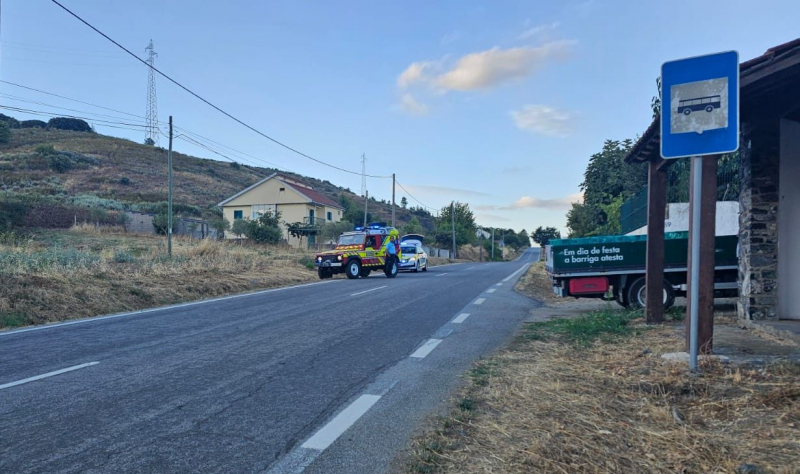 Ciclista gravemente ferido após bater contra pesado de mercadorias em Bragança