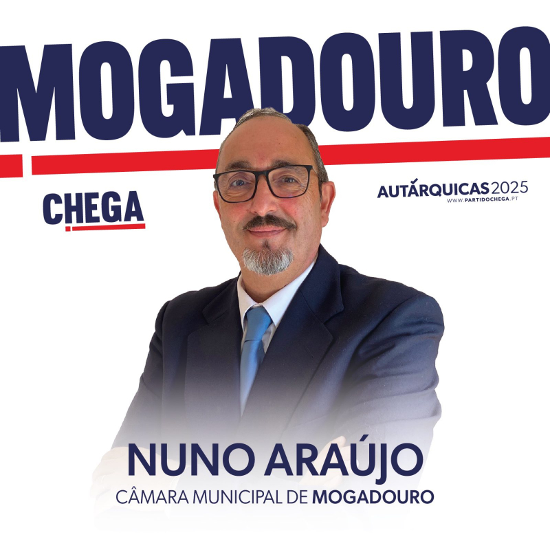 Nuno Araújo é o candidato do Chega à Câmara Municipal de Mogadouro