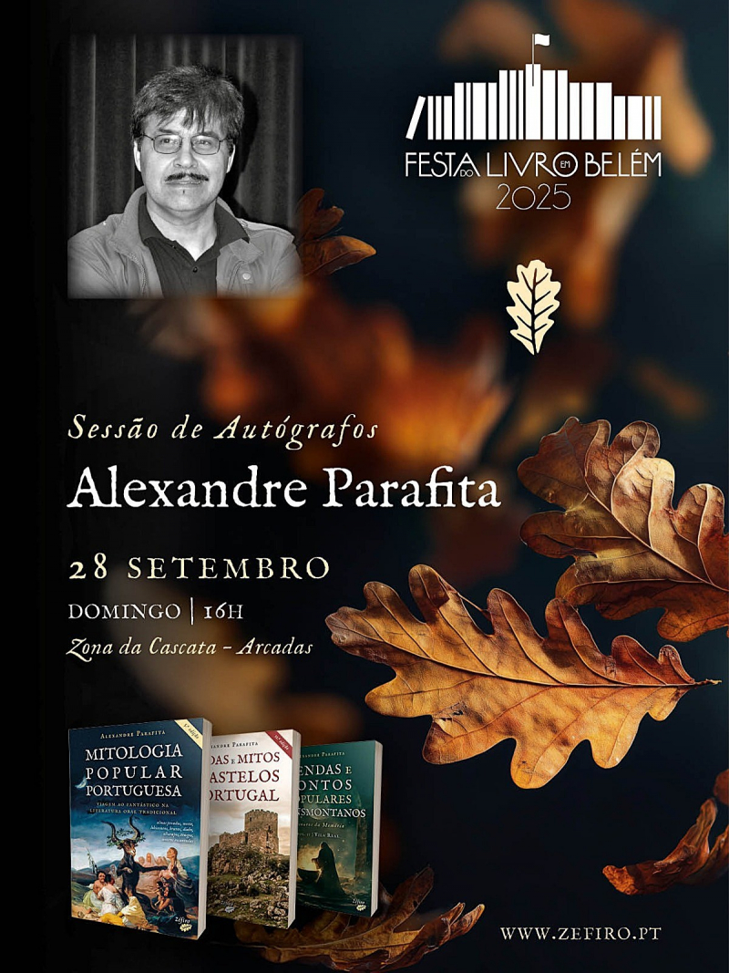 Alexandre Parafita vai estar na Festa do Livro no Palácio de Belém