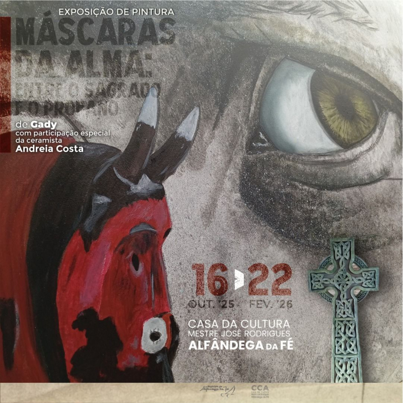 Exposição do artista Gady em Alfândega da Fé retrata relação entre sagrado e profano