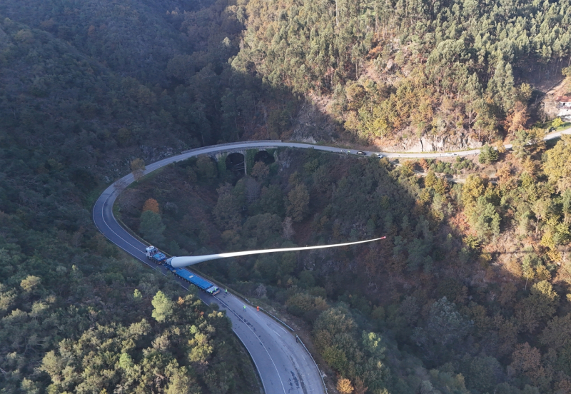 Iberdrola inicia montagem dos aerogeradores do maior parque eólico de Portugal,