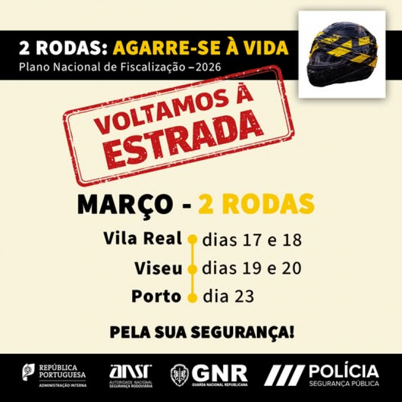 Campanha destinada a motociclistas arranca terça-feira em Vila Real