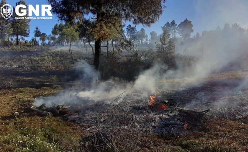 Septuagenário detido por incêndio florestal em Montalegre