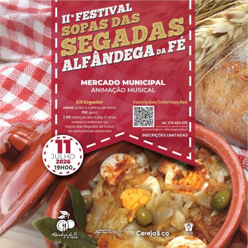 Festival das Sopas das Segadas homenageia gastronomia local