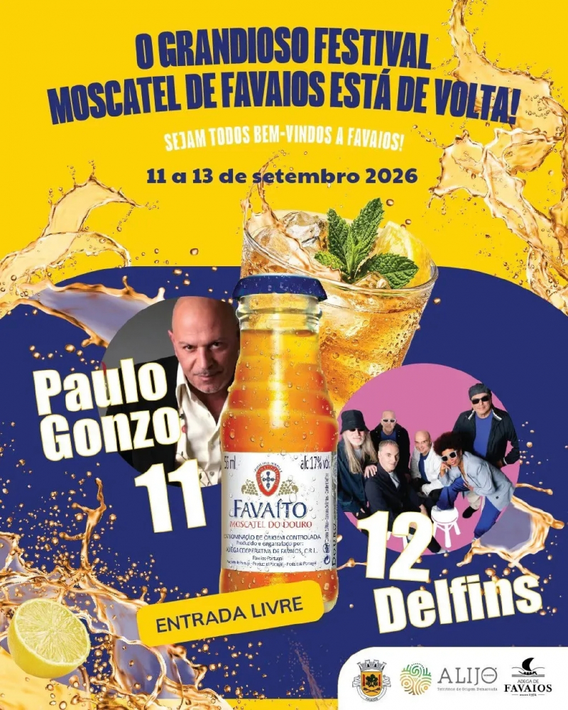 X Festival do Moscatel de Favaios de 11 a 13 de setembro em Favaios - Douro