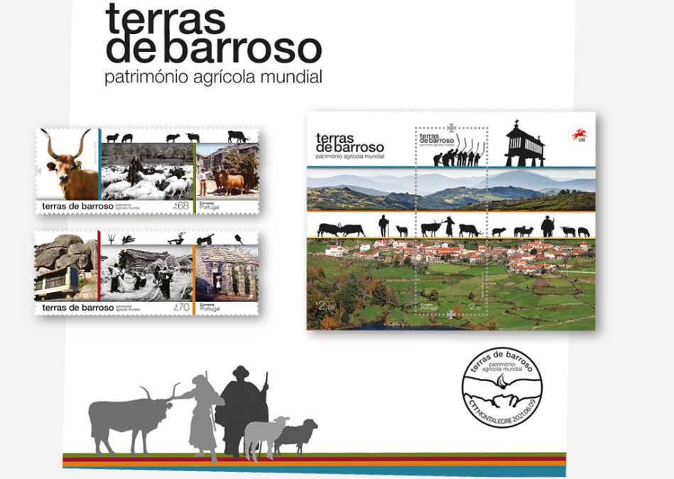 CTT lançam selos sobre Terras do Barroso, Património Agrícola Mundial