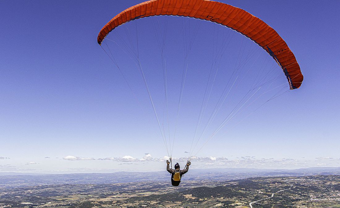 Batido recorde de distância em parapente a partir da Serra de Bornes