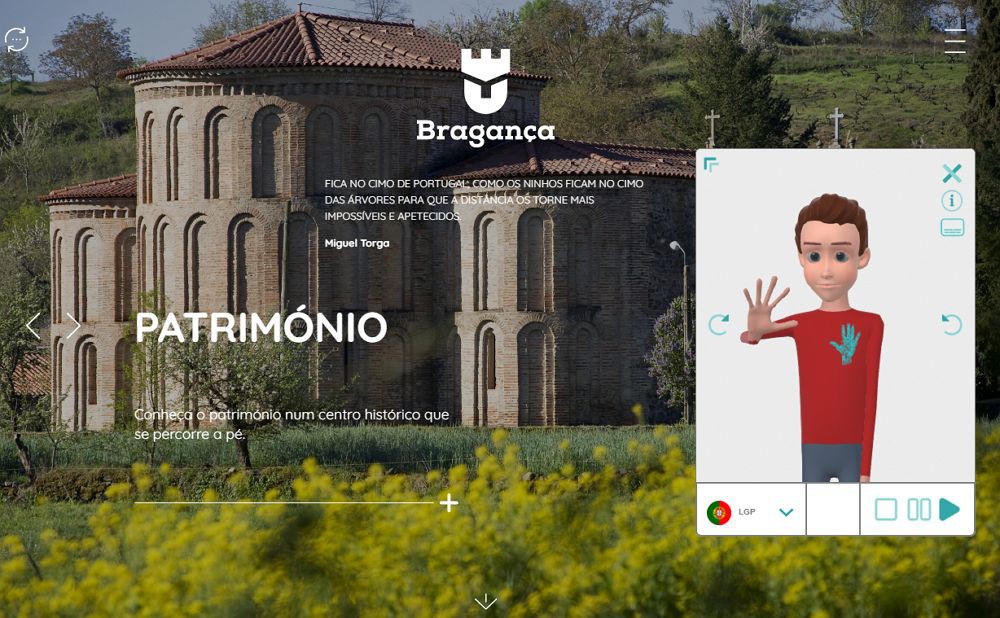 Bragança implementa linguagem gestual em 'sites' municipais