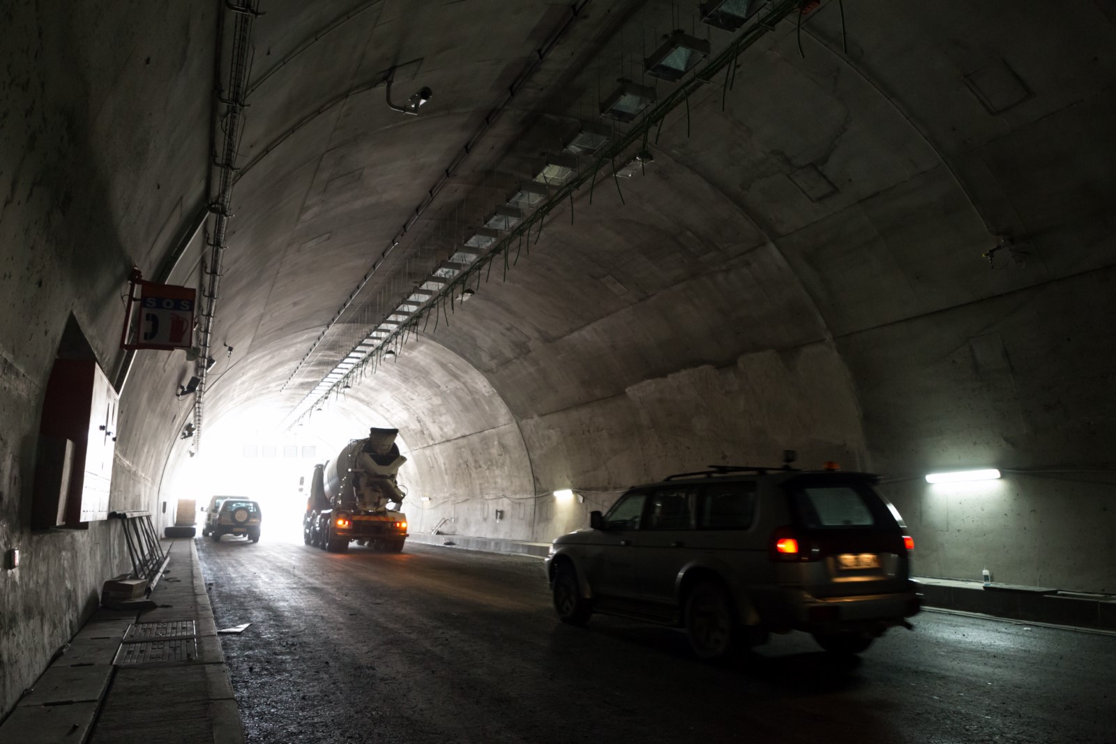 Trabalhos de manutenção no Túnel do Marão