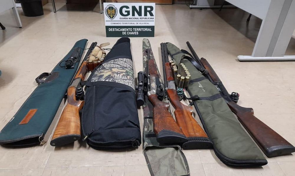 GNR deteve em flagrante três suspeito de caça ilegal em Boticas