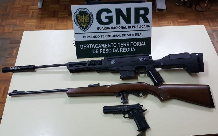 Dois detidos por furto e posse ilegal de armas em Alijó