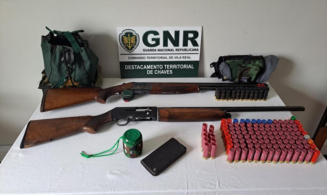 Dois detidos por caçar com meios proibidos e em zona não autorizada em Valpaços