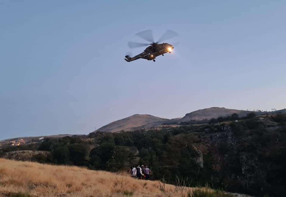 Cidadã espanhola resgatada por helicóptero depois de queda no rio Poio