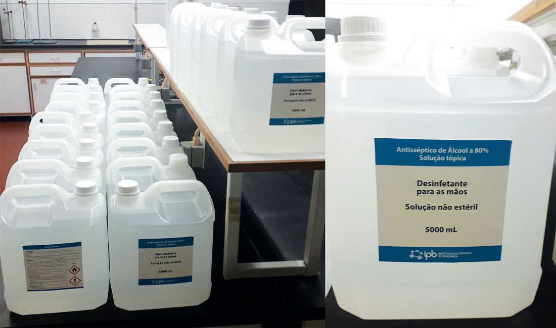 Politécnico entrega 130 litros de desinfetante à Unidade Local de Saúde
