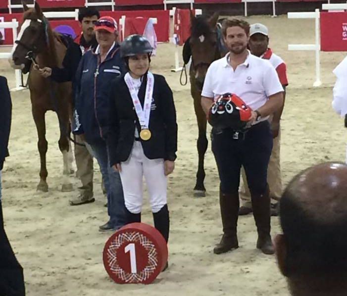 Nathalie Sousa é campeã mundial de equitação adaptada