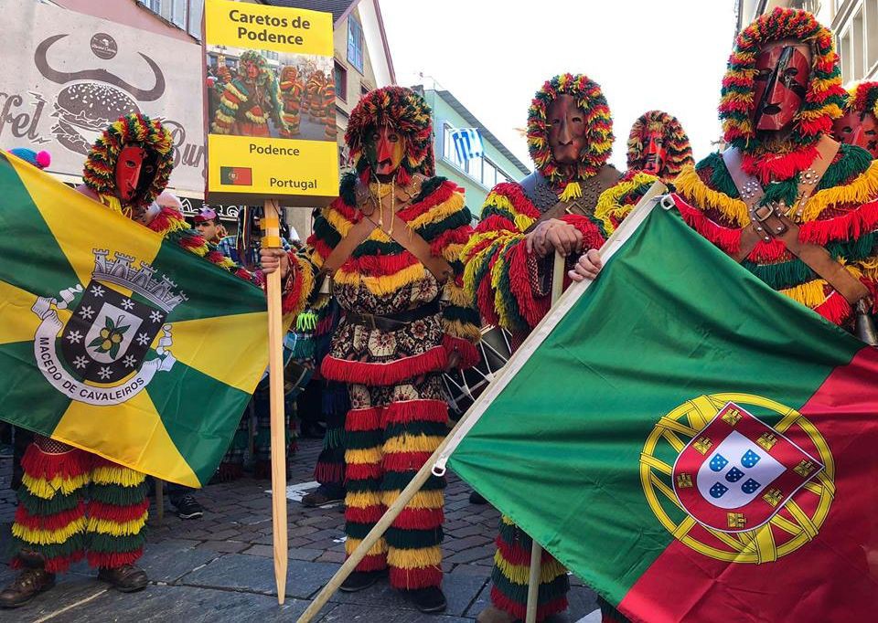 Caretos de Podence, no festival europeu de Máscaras na Suíça