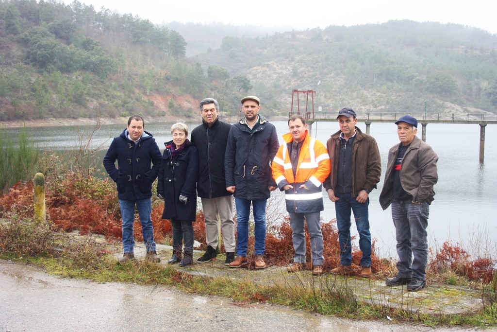 Secretário de Estado das Florestas e do Desenvolvimento Rural visitou as obras na barragem da Camba