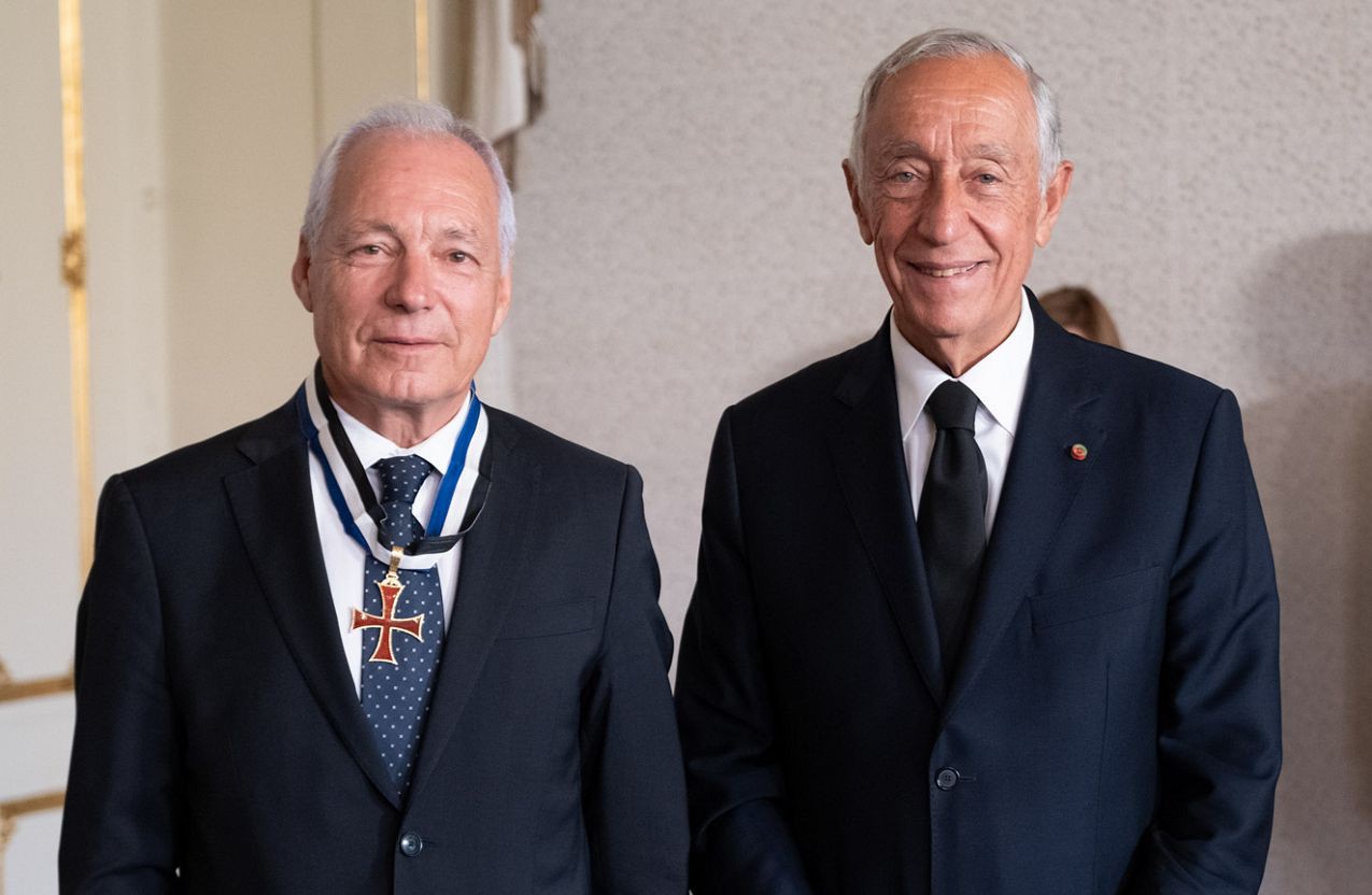 Jorge Nunes recebeu hoje a comenda da Ordem do Infante D. Henrique