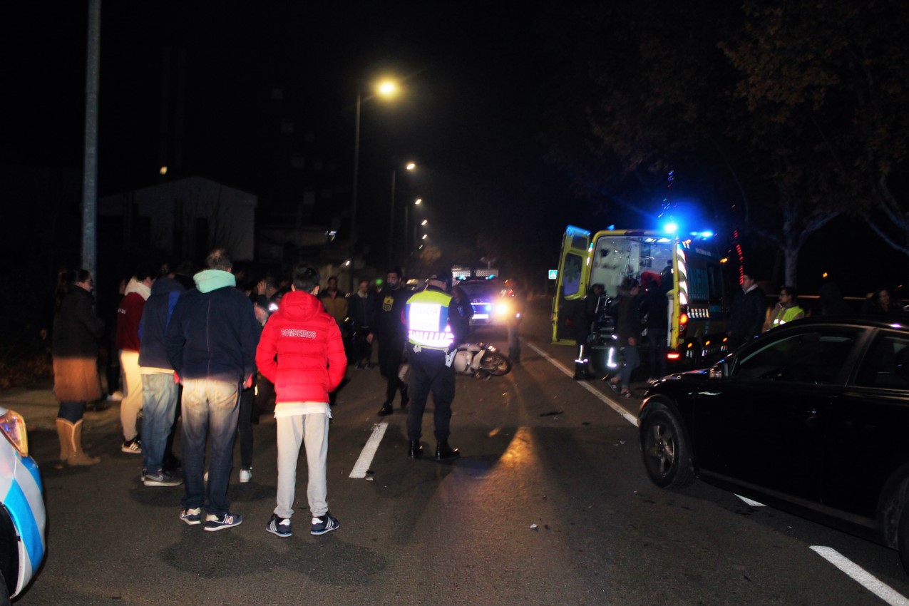 Acidente provoca um ferido ontem à noite em Bragança