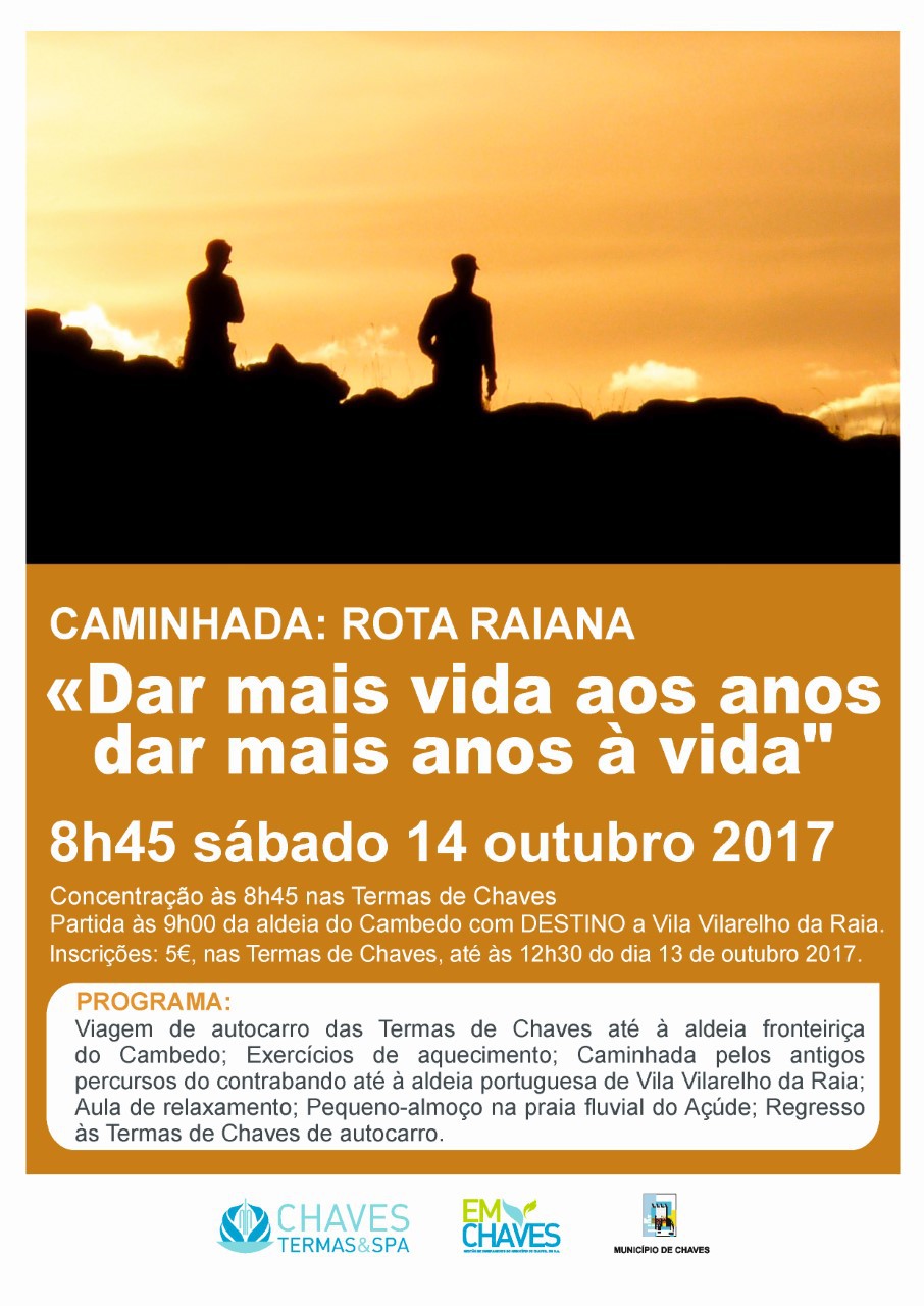 Termas de Chaves promovem “Rota Raiana” dia 14 de outubro