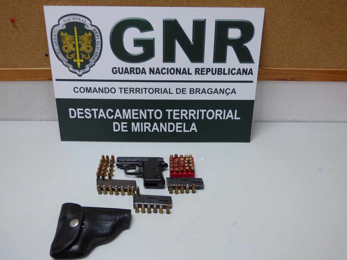 GNR recuperara arma de fogo furtada