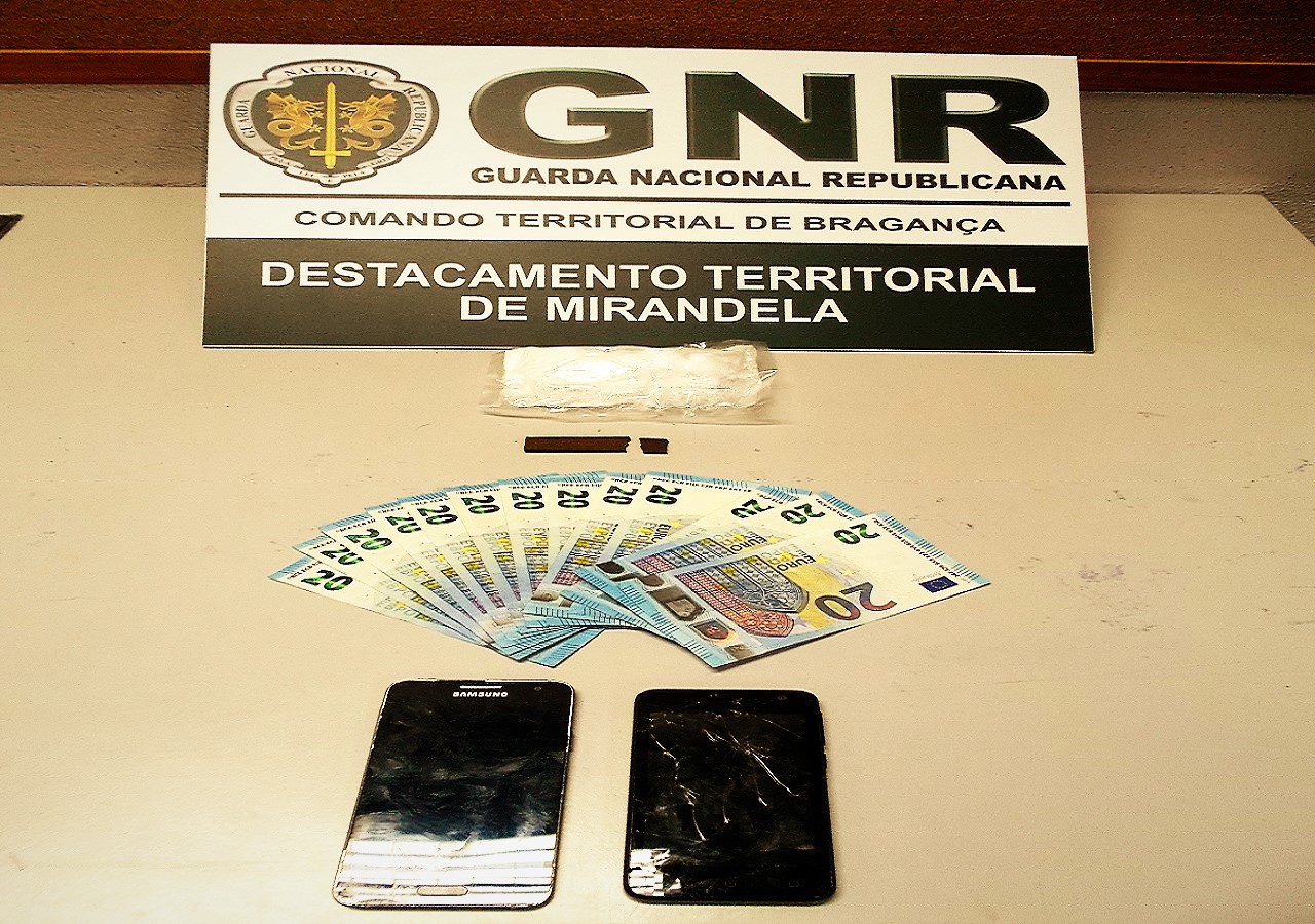 Mais de 250 doses de cocaína apreendidas em Mirandela