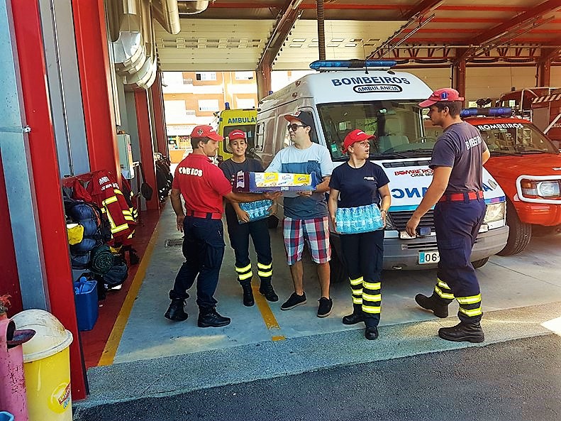 AAUTAD entrega água e cereais aos bombeiros de Vila Real 