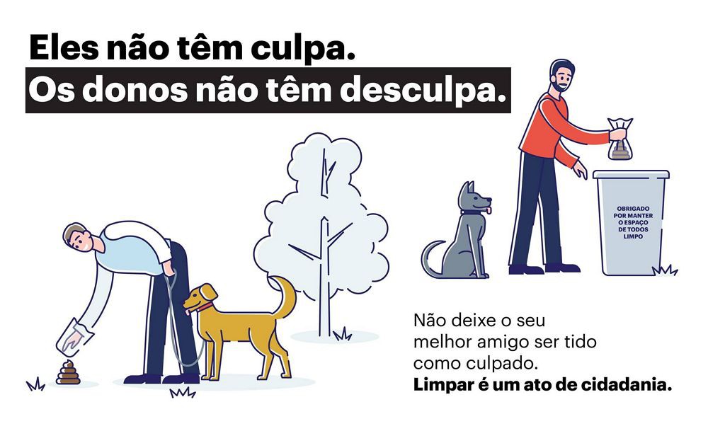 Bragança lança campanha para responsabilizar donos pelos dejetos de animais